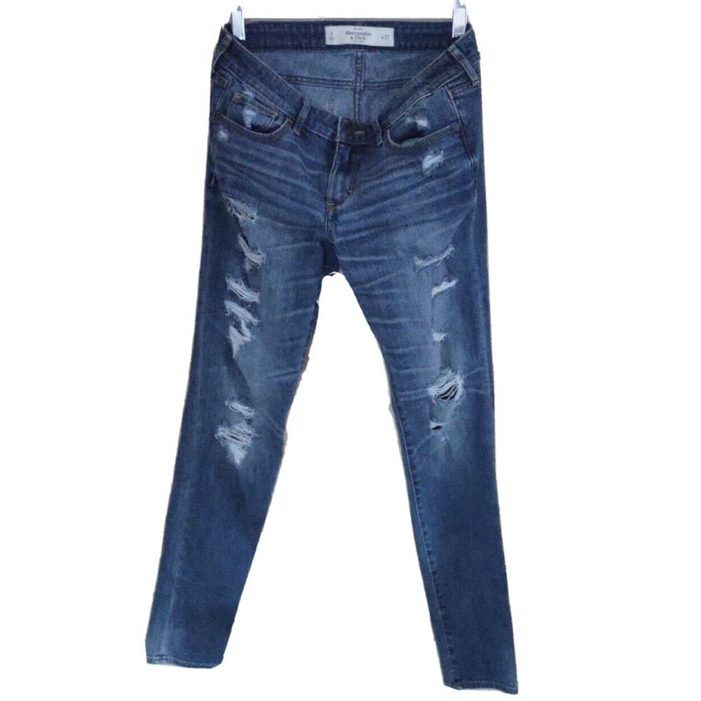 Abercrombie + Fitch Jeans 4/27 Distressed Holes